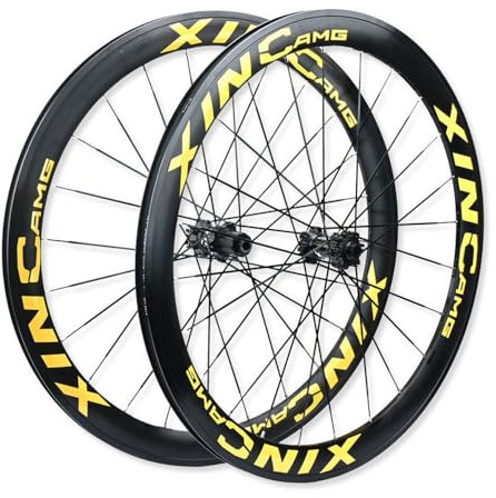 700C*23-35C Rennrad Drahtreifen Laufradsatz 36/54T Ratschen Scheibenbremsräder 50mm Doppelwandfelge, 12 * 100/142mm Steckachse, 7/8/9/10/11/12Gang-Kassette, F/V(54T Ratchet)