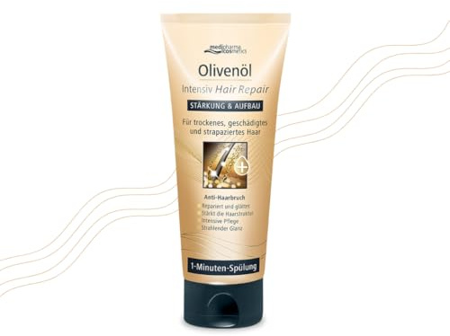 Olivenöl Intensiv Hair Repair Spülung | Glättet die Haarstruktur | Für trockenes, geschädigtes und strapaziertes Haar