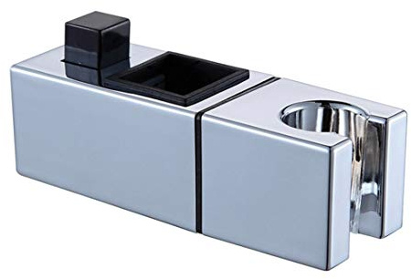 FREAHAP R Support de Douche ABS Réglable Main de Remplacement Support de Curseur Chromée pour Salle de Bain Carré S