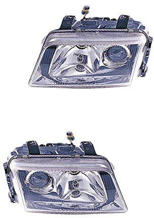 Halogen Scheinwerfer Set links & rechts Hauptscheinwerfer Frontscheinwerfer H7/H7 für Model A4 8D2 B5 8D5
