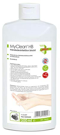 500ml Desinfektionsmittel, Handdesinfektion, Hand Desinfektion, Händedesinfektion, MyClean