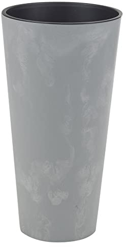 URBNLIVING Grand pot de fleurs effet béton pour intérieur ou extérieur (béton, 250 mm)