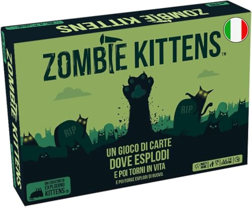 Exploding Kittens Asmodee – ZOMBIE KITTENS – Carte da Gioco dai Creatori