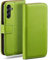 moex Flip Case for Samsung Galaxy A14 (4G/5G) Case Foldable Mobile Phone Case with Card Slot 360 Degree Protective Flip Case Book Cover Vegan Leather Mobile Phone Case Green