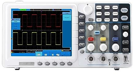 Oscilloscopio digitale professionale, Oscilloscopio digitale a canale 30 MHz 250 MSa/s 10K punti 8 bit Oscilloscopio digitale da tavolo LCD 800 × 600 Frequenza di campionamento elevata per prestazioni
