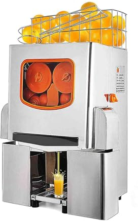LNJZMDSS Machine Commerciale De Fabrication De Jus d'orange Frais, Presse-Agrumes Électrique, Machine Automatique De Jus d'orange, Machine De Fabrication De Jus De Fruits, 20 Oranges par Minute