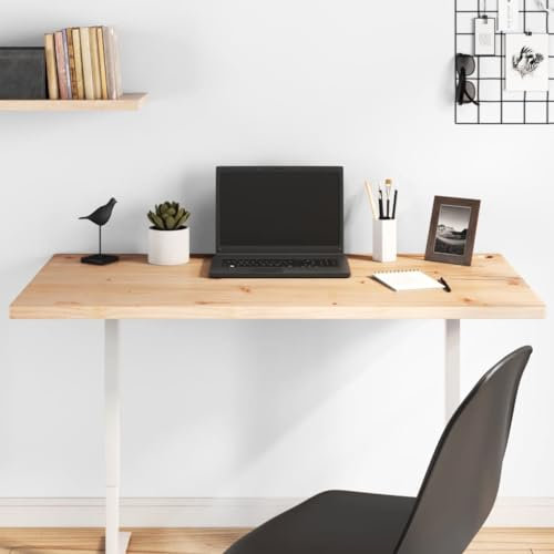 Homgoday Schreibtischplatte aus massivem Kiefernholz, 100 x 60 x 2,5 cm, Tischplatte für Esszimmer, Wohnzimmer, Büro, Möbel, Arbeitsplatte, Tisch, Zubehör für Schreibtische