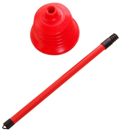 MAGICLULU Stantuffo per WC ad Alta Pressione in PVC Rosso, Strumento Potente per Pulizia e Sblocco, per Casa e Hotel