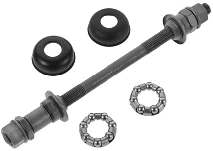 YARNOW Essieu De Moyeu Arrière Vélo 18.50X2.50X2.50Cm Roulement À Billes pour VTT Accessoire Réparation Stabilité Améliorée Finition Grise