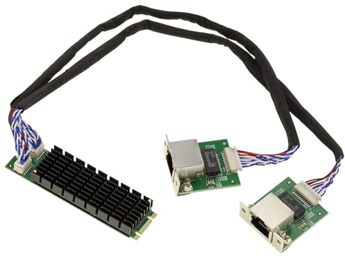 KALEA-INFORMATIQUE Scheda Controller di rete M2 PCIe M Key 2.5 Dual Gigabit RJ45 LAN ETHERNET 10 100 1000 1G 2.5G con chipset Intel I226