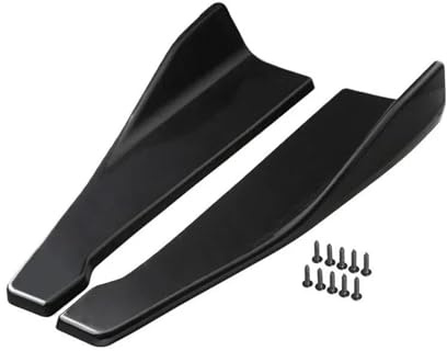SCSTHRCRA For B&MW 4 Series F32 F33 F36 2014-2019 48cm Universal Rear Bumper Splitter Apron Spoiler Side Skirt Extension Car Accessories Car Spoiler Rear Wing(Black)