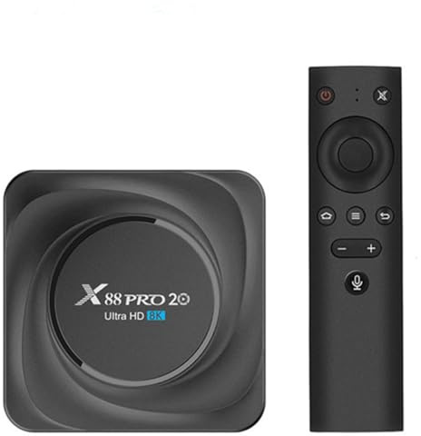 CHROX Android 11.0 TV Box, WIFI6 1000M Ethernet 4K 8K HDR10 X88 PRO 20 RK3566 Octa-Core 3D Smart TV Box Supporta 2.4G 5.8G Dual WiFi BT5.0 USB 3.0 Set-Top Box,4gb+32gb