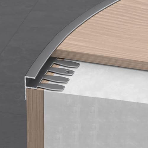 Strisce di transizione pieghevoli e antiscivolo per scale, in alluminio, per porte e gradini, colore grigio, 3 pezzi, 1,2 x 90 cm, protezione per bordi durevoli