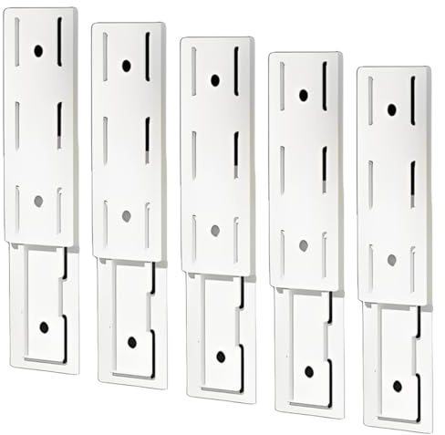 KAHZOR 5 piezas Fijador de Enchufe Adhesivo, Soporte Autoadhesivo para Regleta, Regletas Enchufes Pared, Para Fijar Enchufes,Cajas de Pañuelos,Routers Inalámbricos