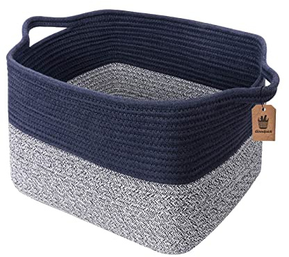Goodpick Cube Storage Bins - Shelf Baskets for Towel Book Clothes, Closet Storage Bins for Office Woven Toy Basket for Shelves Baby Laundry Basket, 13''x10''x 9''