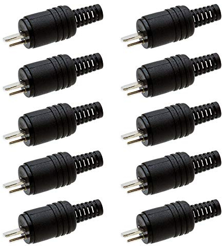 10x DIN Lautsprecher Stecker Kabelanschluss Knickschutz Schraubbar Boxen Adapter