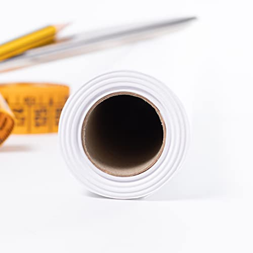 Papel para calcar patrones de costura, bobina de celulosa blanco de 92 cm, ideal para patrones, manualidades, pintar, envolver y embalaje. Trasparente y muy resistente. (15mts)