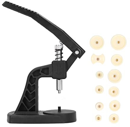13 teiliges Uhren Reparatur Werkzeug Set, Uhrenrückseiten Presse Uhrenrückseiten Gehäuseschließer mit 12 Verschiedenen Matrizen für Uhrenrückseiten Presse und offene Reparatur