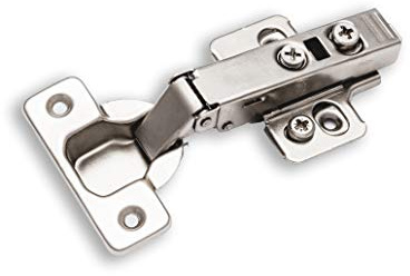 Berta 2-Pack Full Overlay Frameless Soft-Close European Hinges, 110° 3D Adjustable, Clip-On Concealed Kitchen Cabinet Door Hinges with Screws - Ideal for Modern Cabinets