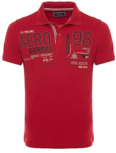 Carisma Kurzarm Poloshirt für Herren 100% Baumwolle ? Herren Polo Shirt mit Stickerei ? Angenehmes Regular Fit Shirt für Büro und Freizeit 4666