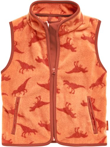 Playshoes Gilet in pile, Piano da esterno Unisex - Bambini e ragazzi, Dinosauri, 116