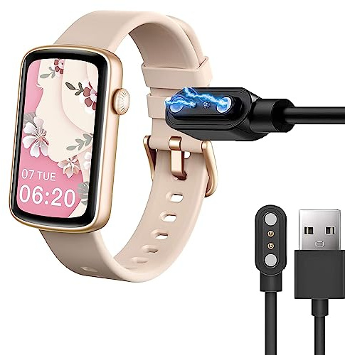 Blueshaweu Magnétique Chargeur Compatible avec SHANG WING LYNN 2 Smartwatch,Magnétique Chargeur Montre Connectée USB 3,3ft Compatible avec SHANG WING L2 1,47 Pouces Smartwatch (Noir)