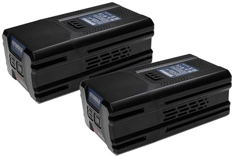 EXTENSILO 2X Batería Compatible con Greenworks GCS80450, EDA75, GBL80320, GCS80420 Herramienta de jardín Tijeras cortacésped 5 Ah, 80V Li-Ion