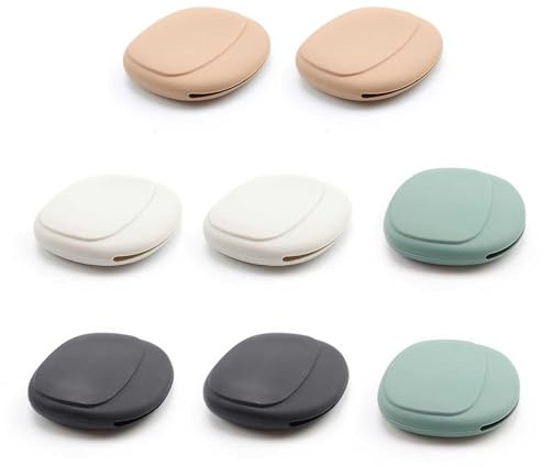 SRJQXH Mini Pochette 8 Pièces Petit Housse Casque, Silicone Mini Pochette pour Casque, Sac de Rangement pour Cordon D'écouteur, Souple, Mini Sac, Peut Contenir Écouteurs, Câbles de Données, Clés