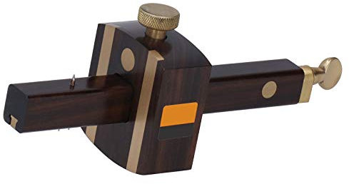 CARPINTERÍA TORNILLO DE CORTE DE ÉBANO MARCADO MEDIDOR LINEAL DE LA PUNTA DE TRAZAR PARA LOS TRABAJADORES DE LA MADERA