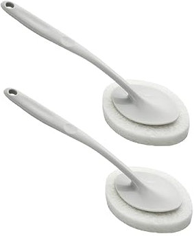 Healeved 2pcs Multifunction Cleaning Brush Bath Sponge Kitchen Bathroom Stain Remover Pads Home Cleaning Tool Descaling Brush