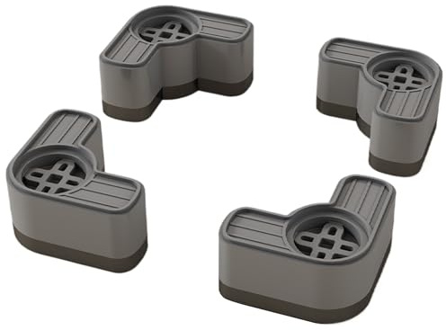 Cuscinetti anti-vibrazione per lavatrice - 4 pezzi supporti robusti per elettrodomestici, accessori con assorbimento degli urti, base stabilizzatrice antiscivolo per evitare spostamenti