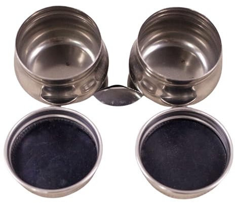 Large Mouth Oil Paints Pots Container With Lid And Clip Oil Painting Palettes Cup Double Dipper Oil Container For Drawing Palette Cup Double Dipper Painting Pots Container Large Mouth Oil Paint Pots