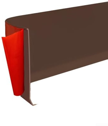 Battiscopa in PVC di alta qualità, impermeabile fino a 4 m, per una bella finitura di casa e ufficio (marrone scuro)