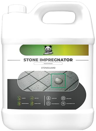 Panda Coat Stoneguard Transparenter Stein-Imprägnierer – Lösemittelfrei, Wasserbasierter Terrassen- und Betonversiegler, Pflasterstein-Schutz, Dampfdurchlässige Imprägnierung (5L)