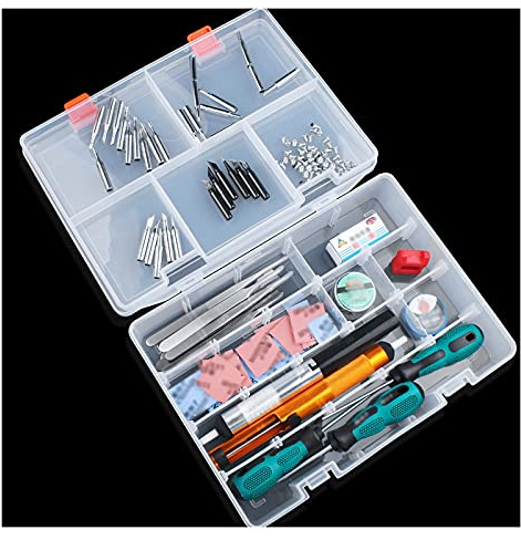 Ryanong Toolbox Tool Case 12 Inch Organizer Double-sided Open Plastic Portable Parts Tool Organizer Storage Box ?Small Parts Case Organiser for Tools