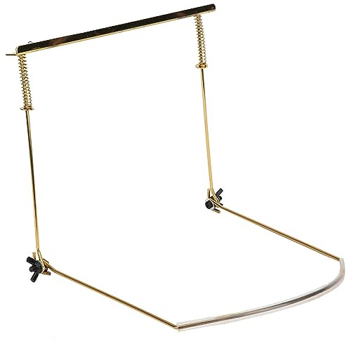 Alomejor Accessoire pour instruments à vent de musique stable en alliage de métal pour les joueurs d'harmonie (or à 24 trous)