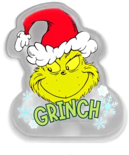The Grinch – Handwärmer Taschenwärmer wiederverwendbar zum Knicken 8,5x10cm – Kleines Hände-Heizkissen für unterwegs – Knickwärmer als Wichtelgeschenk Kinder & Erwachsene