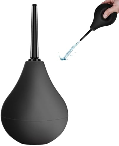 IWIDYA Enema Bulbo 89 ml, Lavativas Anales Ducha Vaginal de Silicona para Limpieza de Colon en Hombres y Mujeres,Enemas Bulbo hombres y mujeres, Limpiador Anal