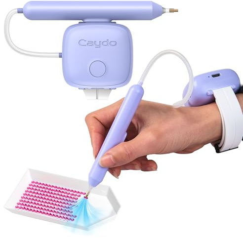 Caydo Elektrischer Diamant Painting Stift, Diamond Art Zubehör, Lila, EP5
