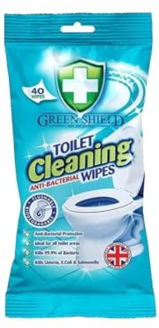 Green Shield Toilet Cleaning Wipes, Flushable, 12 Pack, 480 Wipes