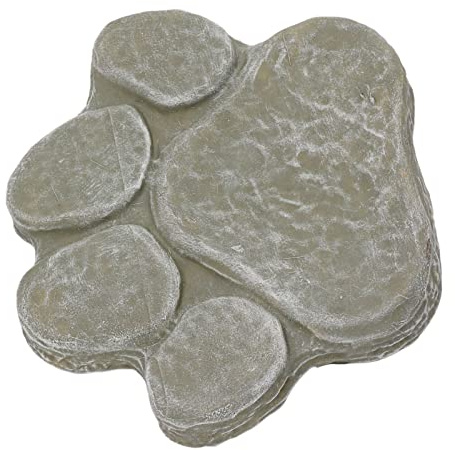 Akozon Piedra Conmemorativa de Huellas de Perros - Marcador de Tumbas para Mascotas Personalizable para Jardines Al Aire Libre, Césped o Patio - Monumento Sincero Al Recuerdo de Mascotas (#2)