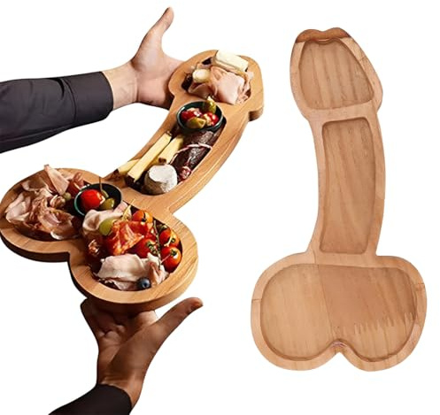 1 Pezzi Vassoio Da Portata In Legno,Vassoio Legno, Vassoio Portaoggetti,Vassoio In Legno Rettangolare,Vassoio Da Portata Divertente Per Alimenti, Frutta, Caffè, Dessert 24 * 15 * 1.2Cm