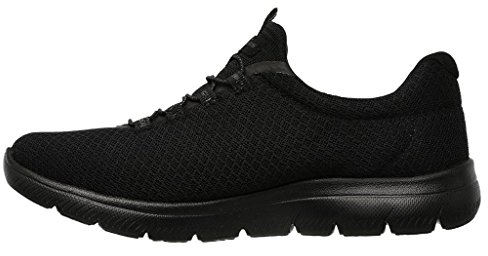 Skechers Womens Summits Top Player Sneaker, Black, 3 UK
