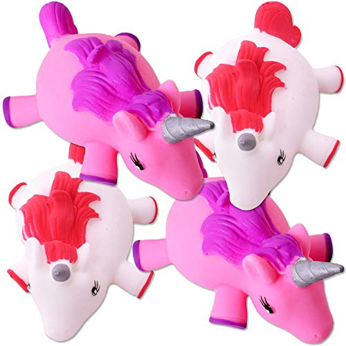 TE-Trend 4 Stück Einhorn Schweinhorn Unicorn Animal Luftballon Ballon Ball Aufblasbar 25cm Ø Kinder Spielzeug Mitgebsel