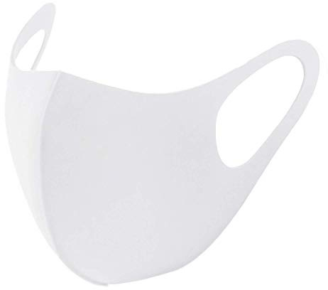 FM London återanvändbar tygmask, vit, 100% bomull, en storlek (10 stycken), Vit