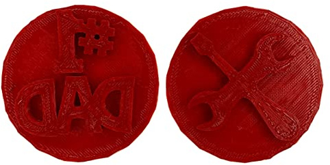 Best Dad Number 1 Dad Cake Cupcake Cookie Stamp Embosser for Icing Fondant Cookie Cutter 60mm Happy Father's Day Cupcake