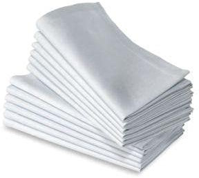 15 50ST Restaurant Dinner Tuch LEINEN Weiss 50x50cm Premium SERVIETTEN