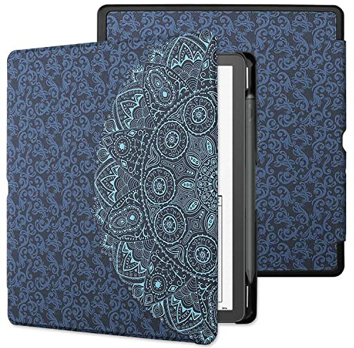 WALNEW Hülle für 10,2-Zoll Kindle Scribe 2024/2022, dünne PU Leder Schutzhülle Tasche für Neue Kindle Scribe 10,2 ereader mit Stifthalter und Automatischer Aufwach/Ruhe-Funktion