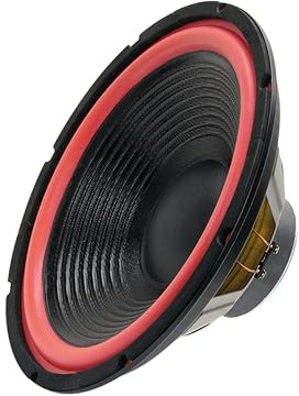 Rockwood Bass-Lautsprecher Ø 300mm, Belastbarkeit 200W, Impedanz 4 Ohm, Schalldruckpegel 89dB, Einbautiefe 112mm, mit roter Schaumstoff-Sicke
