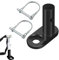 DGHOME Trailer Bike Coupler Bicycle Trailer Hitch Connector with 2 Pieces Coupler Pin Pet Cargo Bike Hitch Attachment